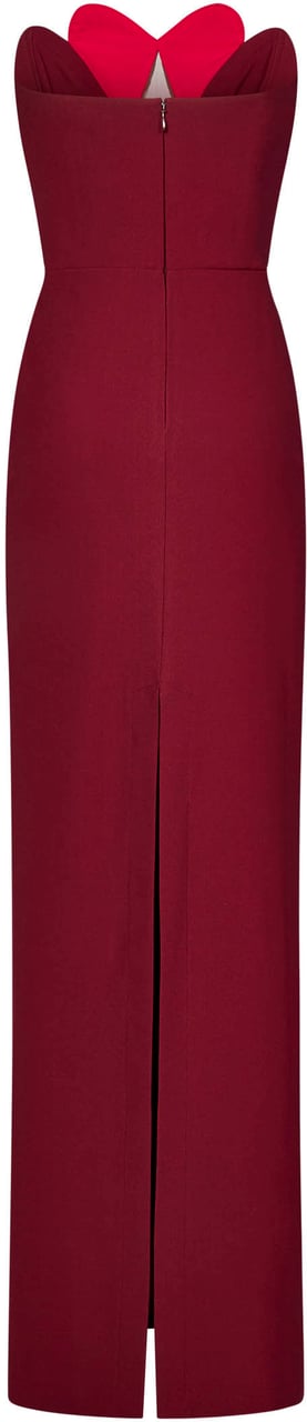 Nensi Dojaka Dresses Bordeaux Maroon