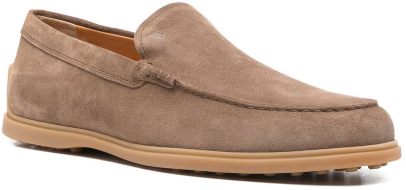 Tod's Flat Shoes Brown Taupe