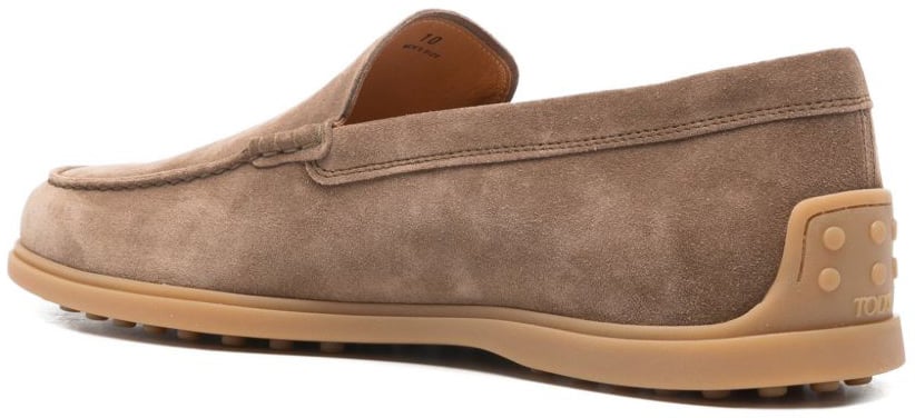 Tod's Flat Shoes Brown Taupe