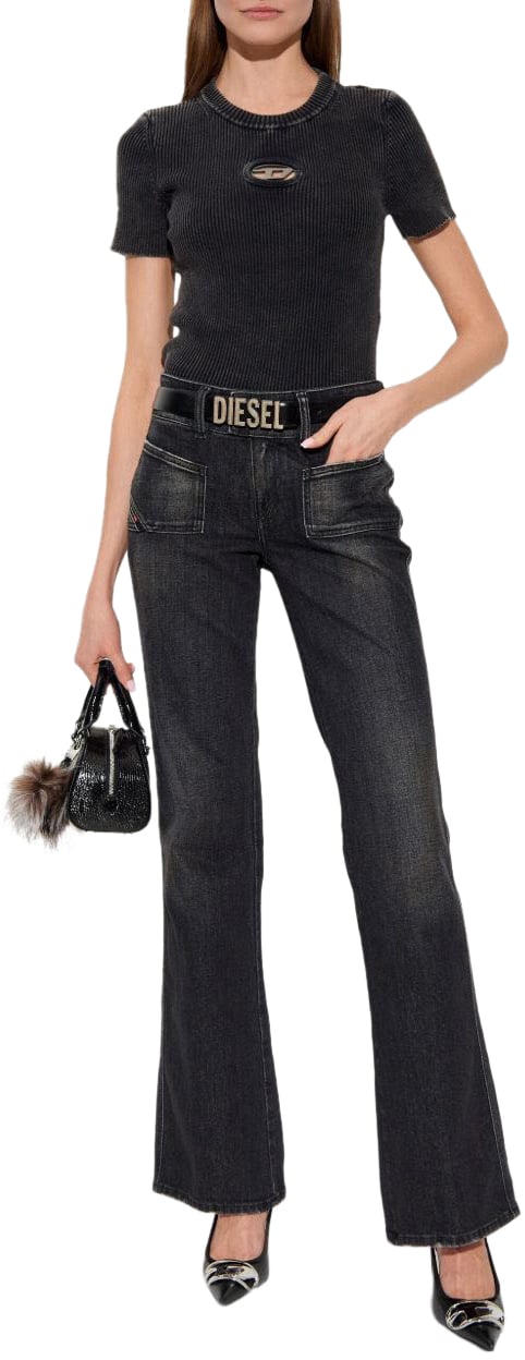 Diesel T-Shirts And Polos Black Zwart