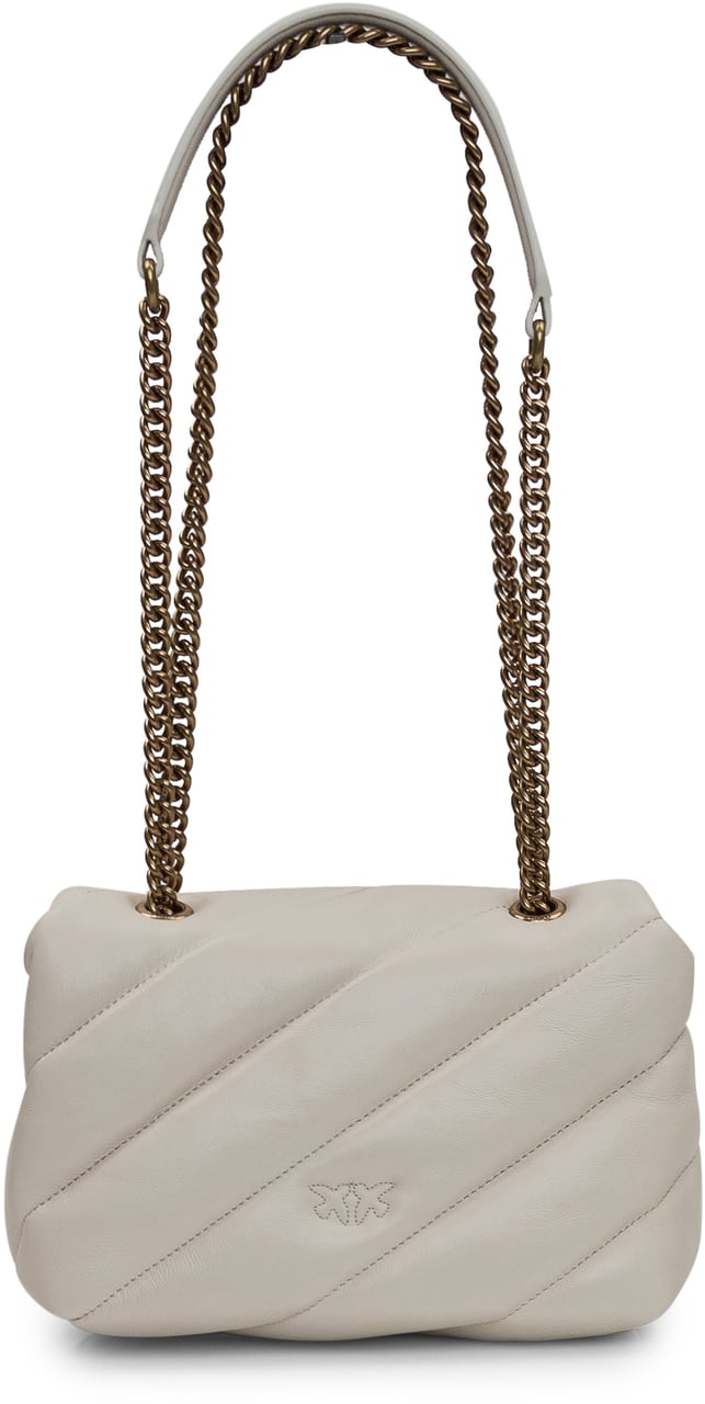 Pinko Bags Bianco Seta Donkergrijs