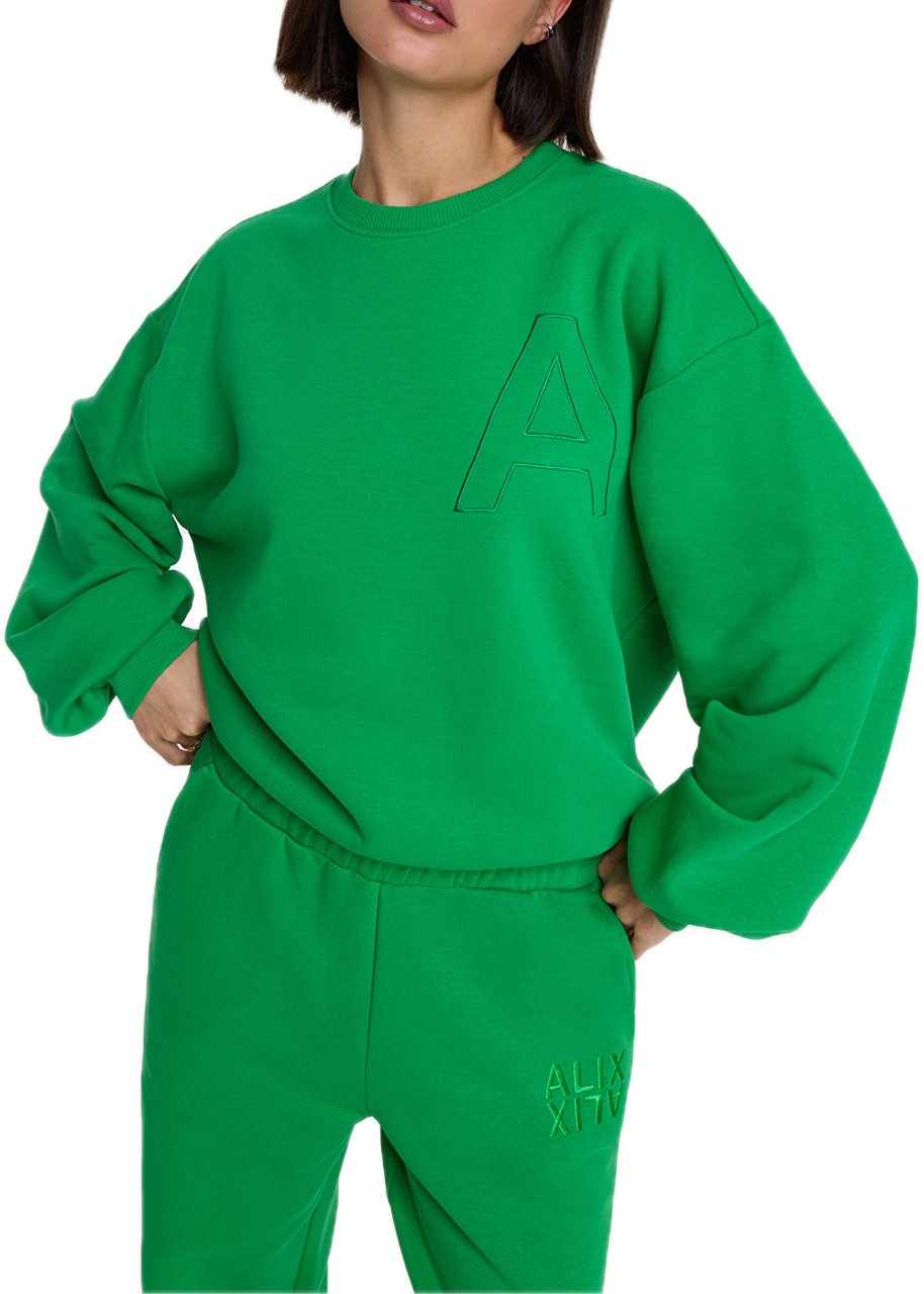 Alix The Label oversized sweater Groen