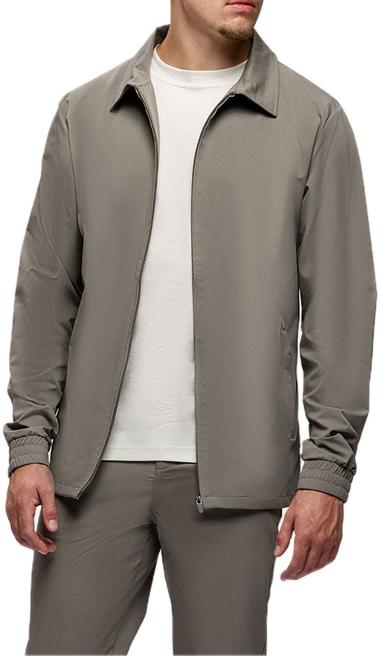 TriaD'oro Tracksuit Jacket Collar Taupe
