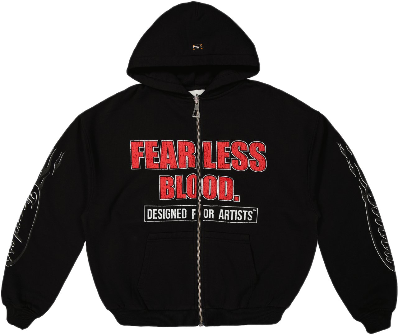 Fearless Blood Biebs vest Black Zwart