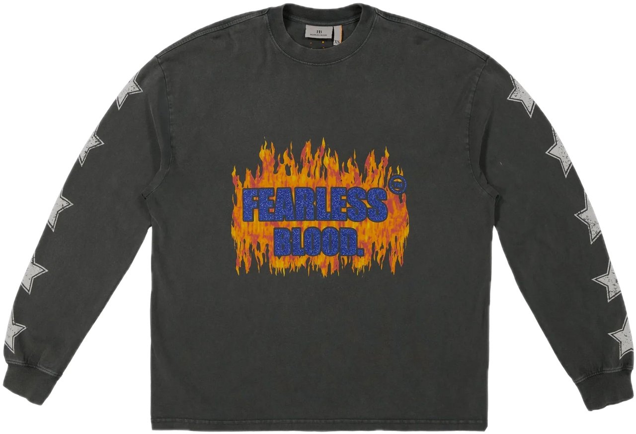 Fearless Blood Heartless Longsleeve Grey Grijs