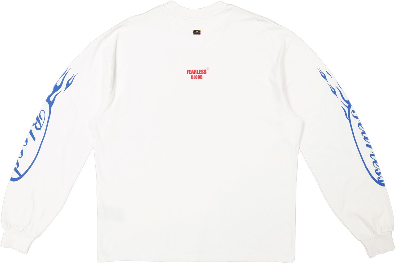 Fearless Blood Bonnie Longsleeve white Wit