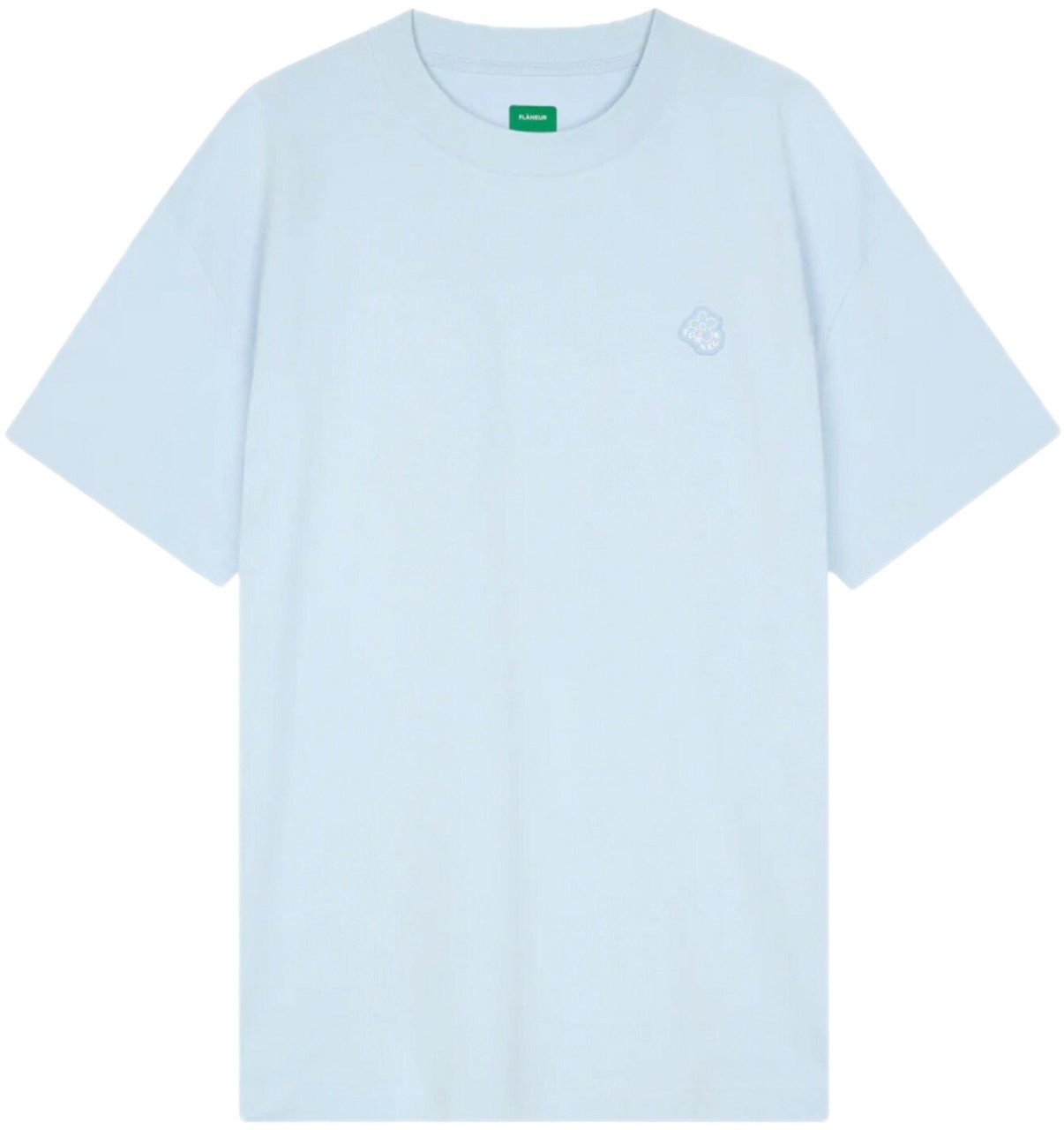 FLÂNEUR t-shirt logo licht blauw Blauw