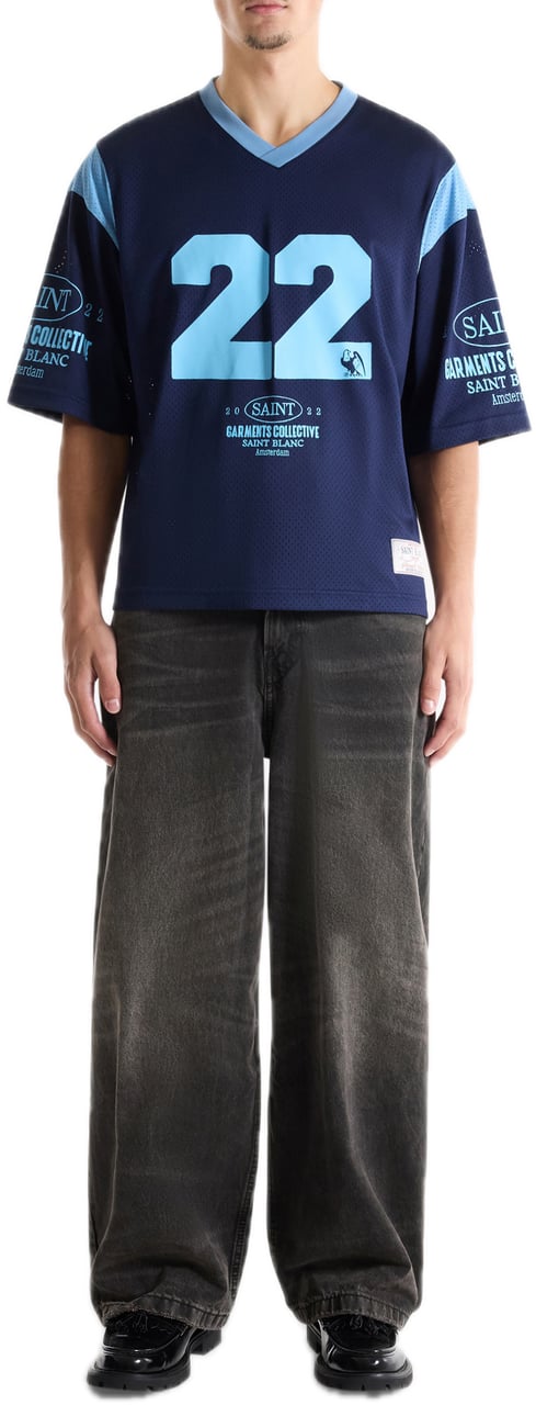 Saint Blanc Collective Jersey Black Iris Blauw