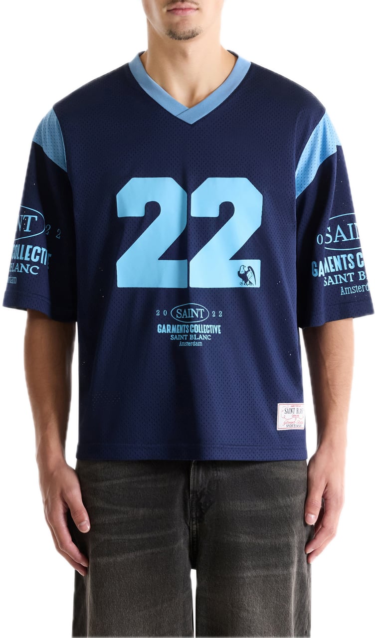 Saint Blanc Collective Jersey Black Iris Blauw