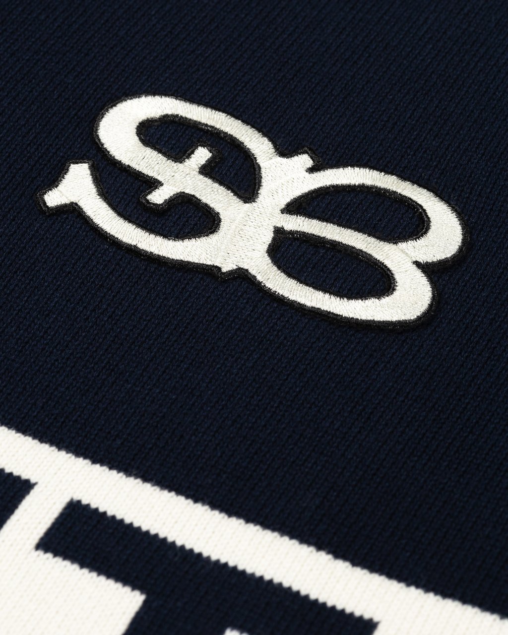 Saint Blanc Cycling Knit Polo Black Iris Blauw