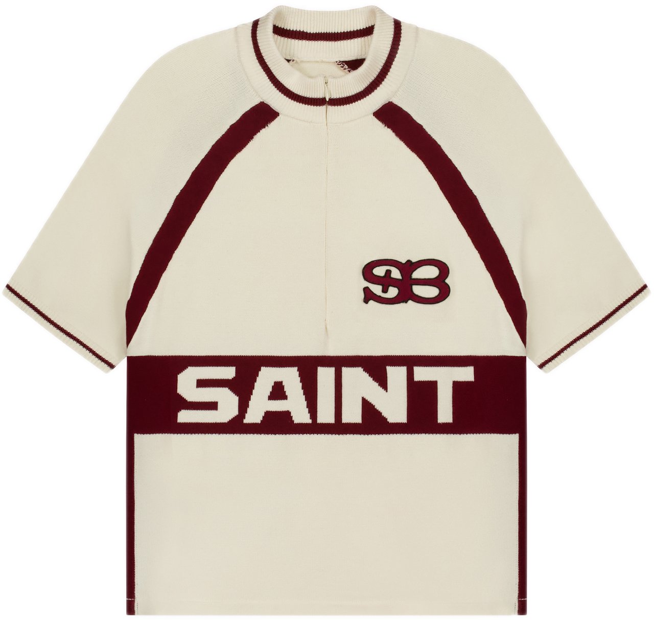Saint Blanc Cycling Knit Polo Off White Wit
