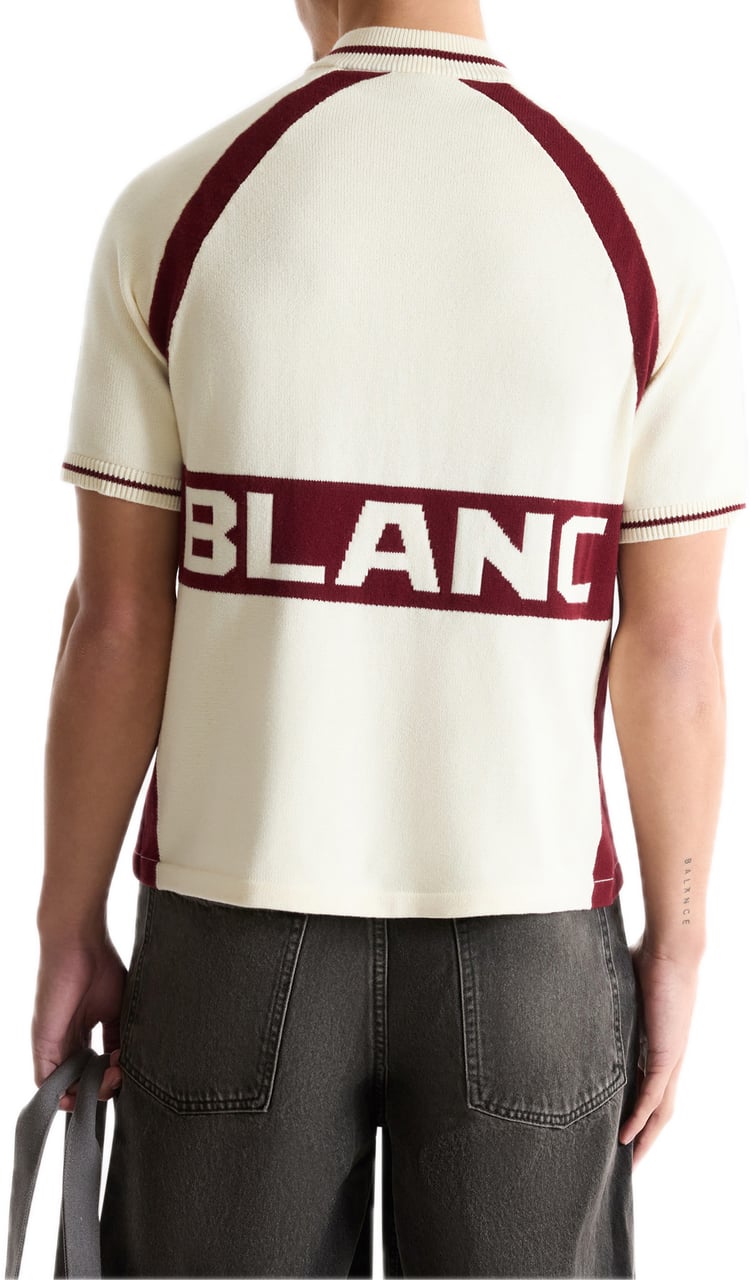 Saint Blanc Cycling Knit Polo Off White Wit