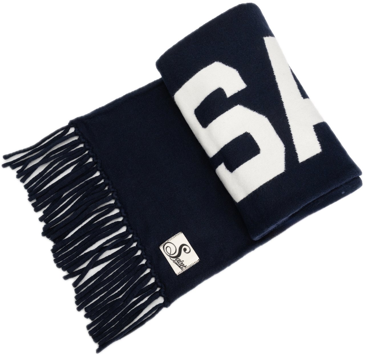 Saint Blanc Classic Scarf Black Iris Blauw