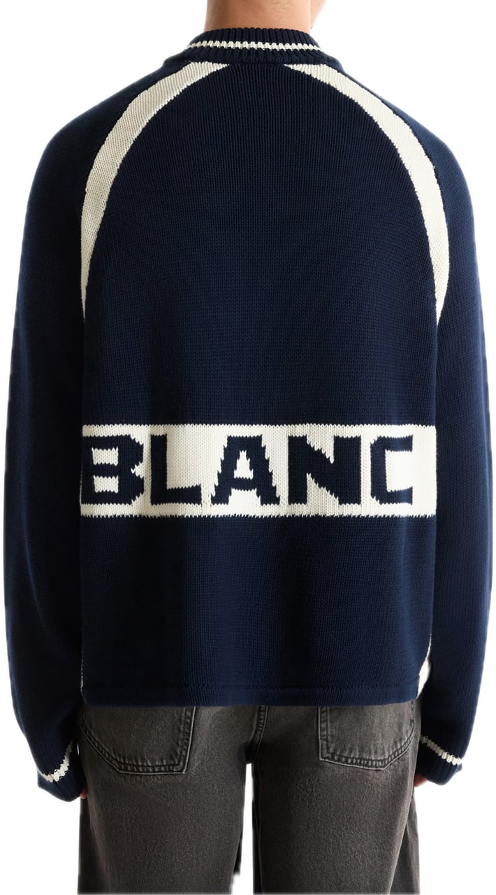 Saint Blanc Heavy Cycling Knit Top Black Iris Blauw