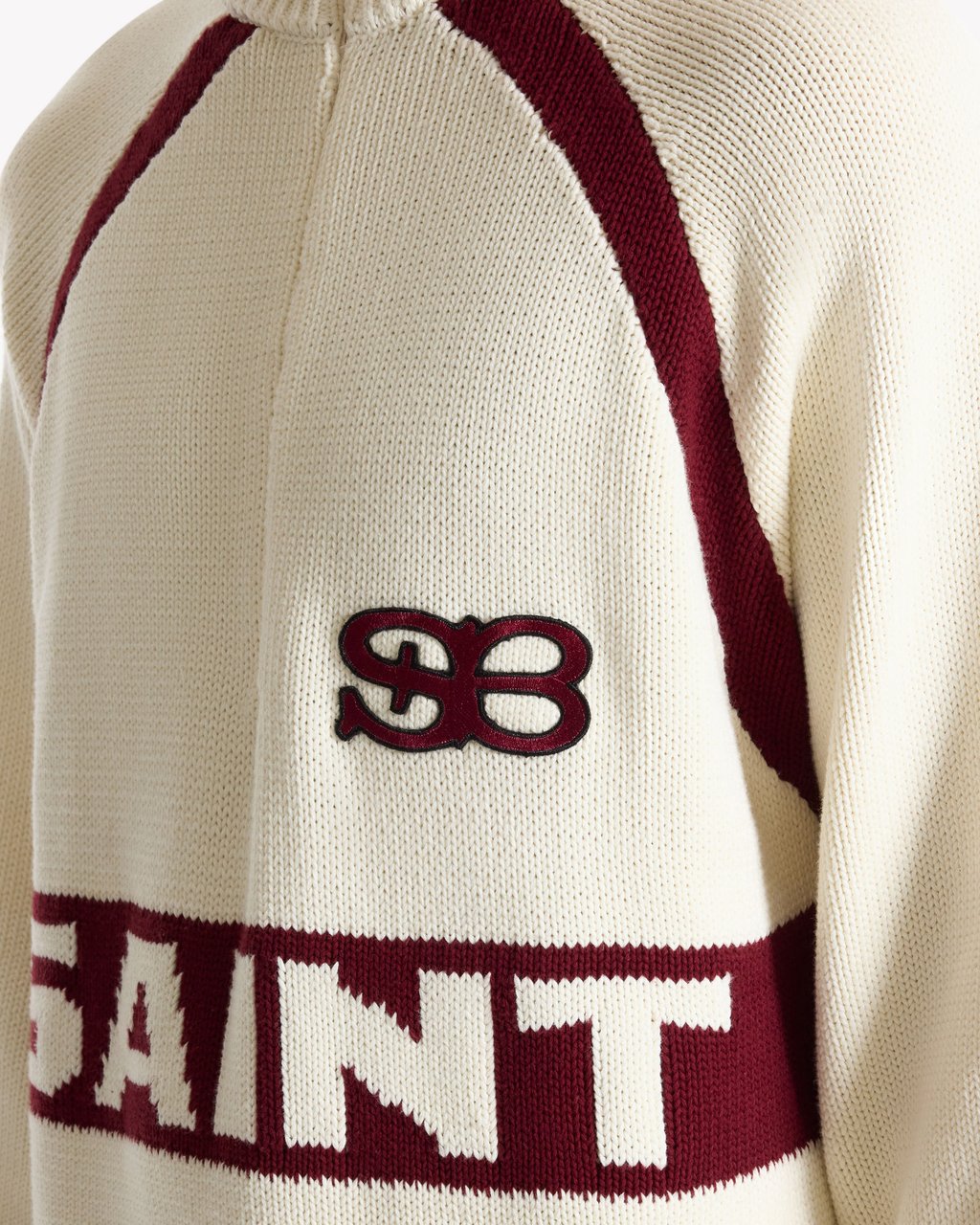 Saint Blanc Heavy Cycling Knit Top Off White Wit