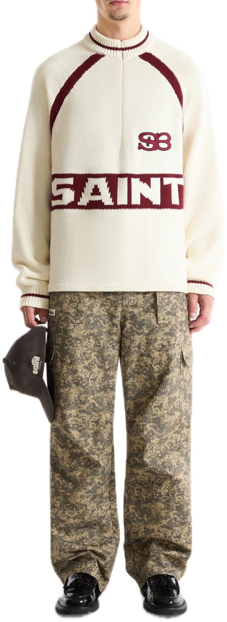 Saint Blanc Heavy Cycling Knit Top Off White Wit