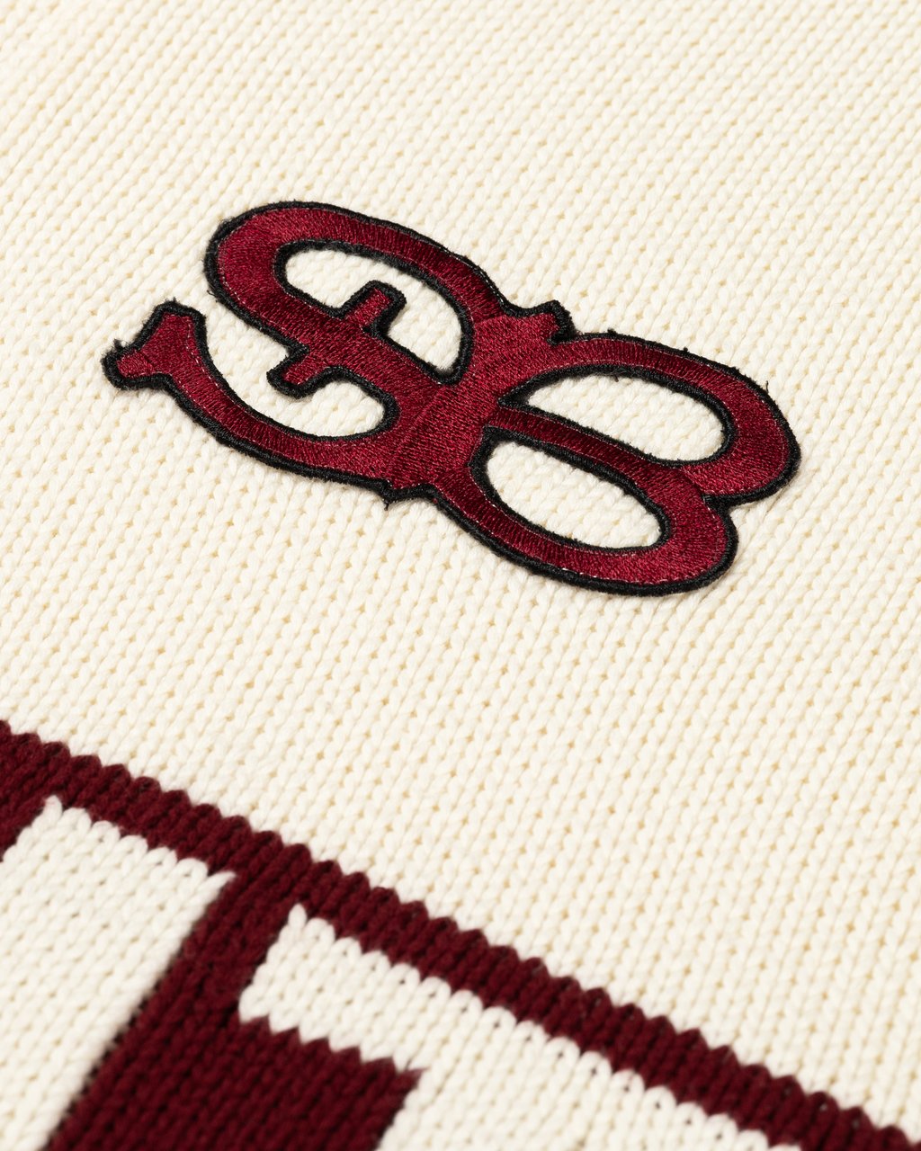 Saint Blanc Heavy Cycling Knit Top Off White Wit