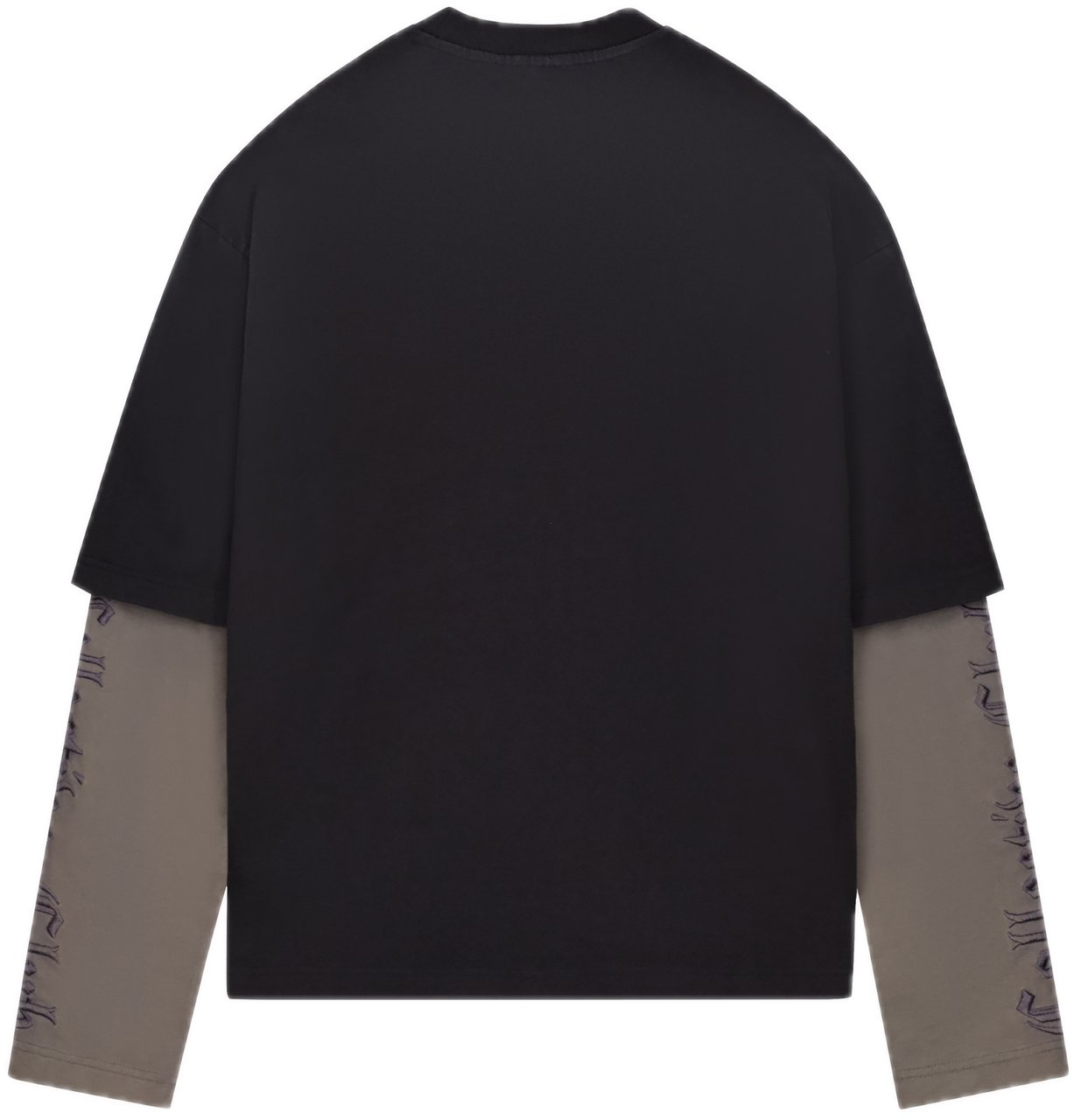 Saint Blanc Collective Double Long Shirt Caviar Zwart