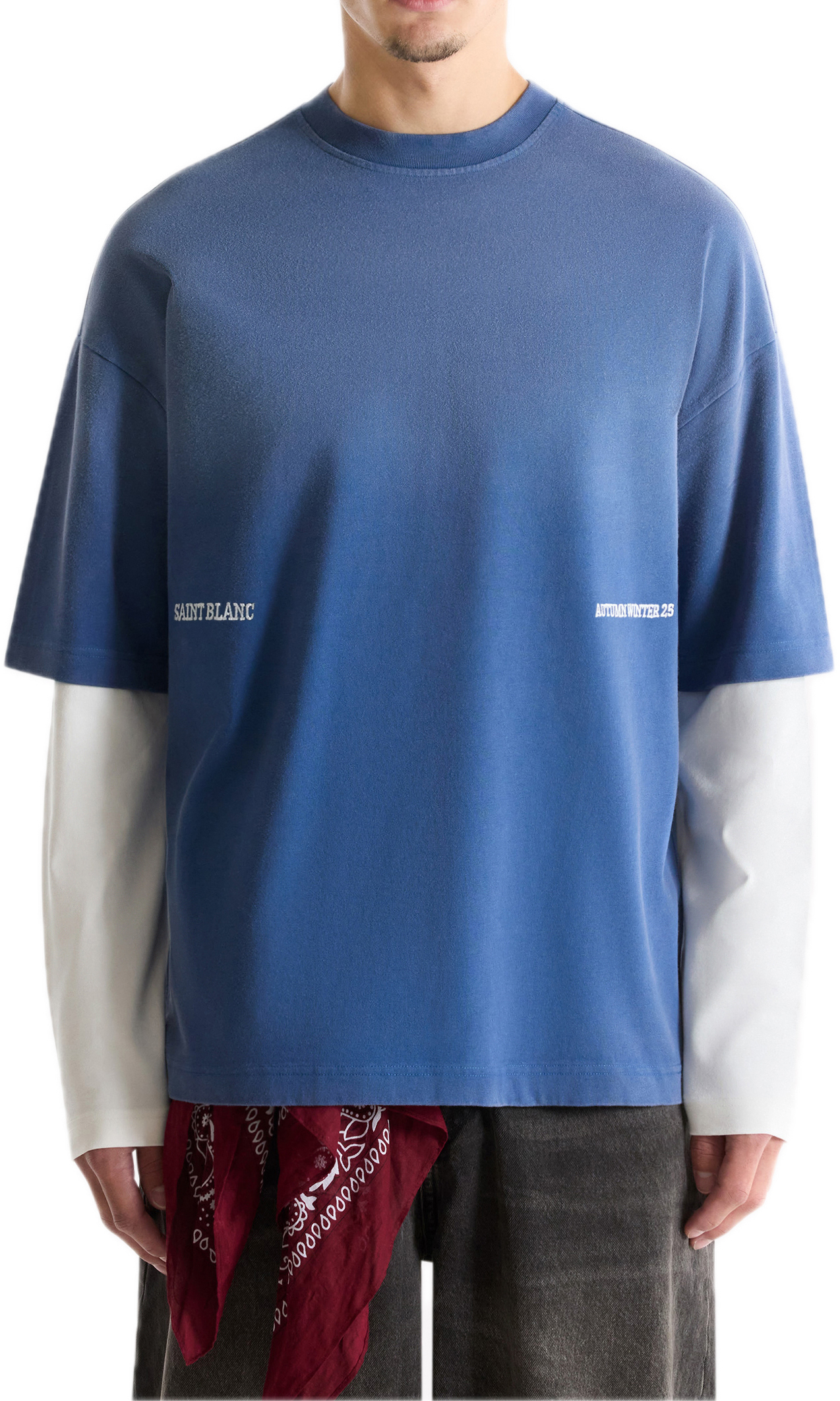 Saint Blanc Campione Long Shirt Set Sail Blauw