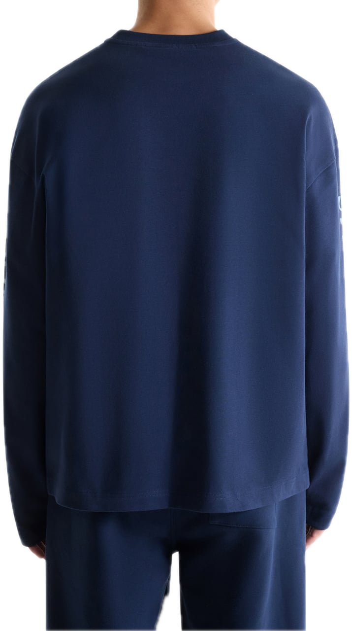 Saint Blanc Whisper Long Shirt Black Iris Blauw