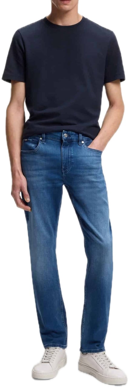 Boss H-Delaware Cashmere Touch Mid Blue Blauw