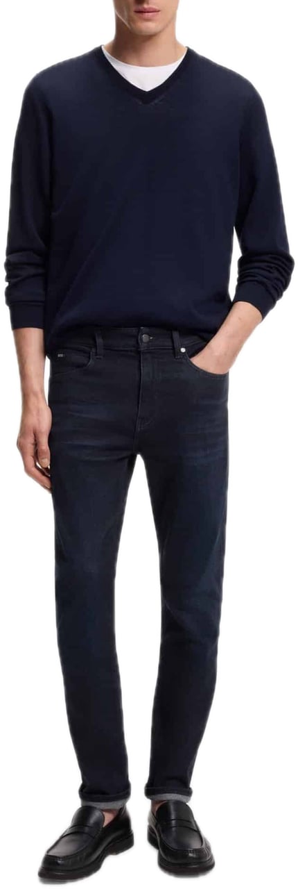 Boss H-Delaware Cashmere Touch Navy Blauw