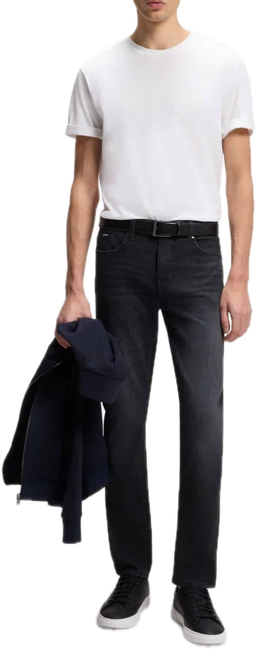 Boss H-Delaware Cashmere Touch Charcoal Zwart