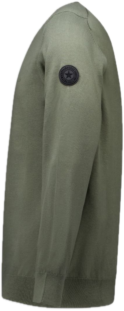 Airforce Knitwear Round Neck Groen