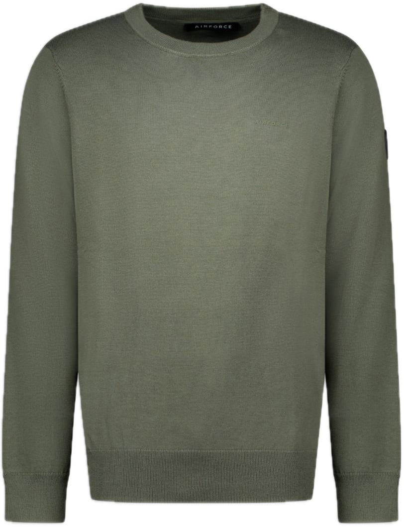 Airforce Knitwear Round Neck Groen