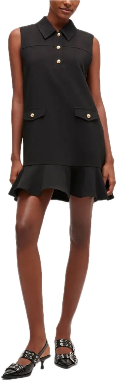 Ganni dress black Zwart