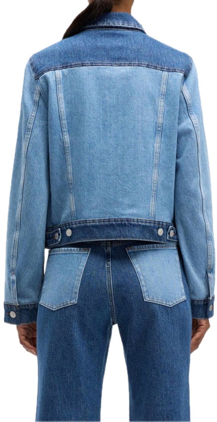 7 For All Mankind jeans jacket blue Blauw