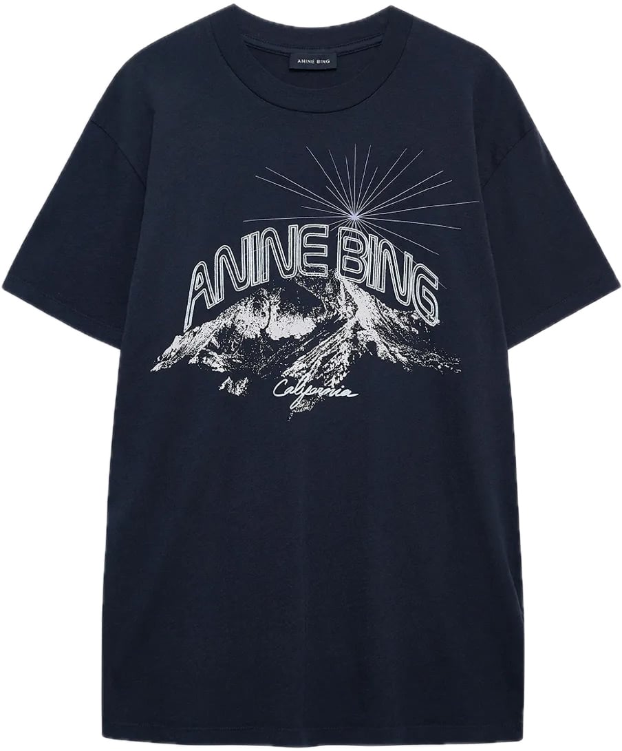 Anine Bing t-shirt black Zwart