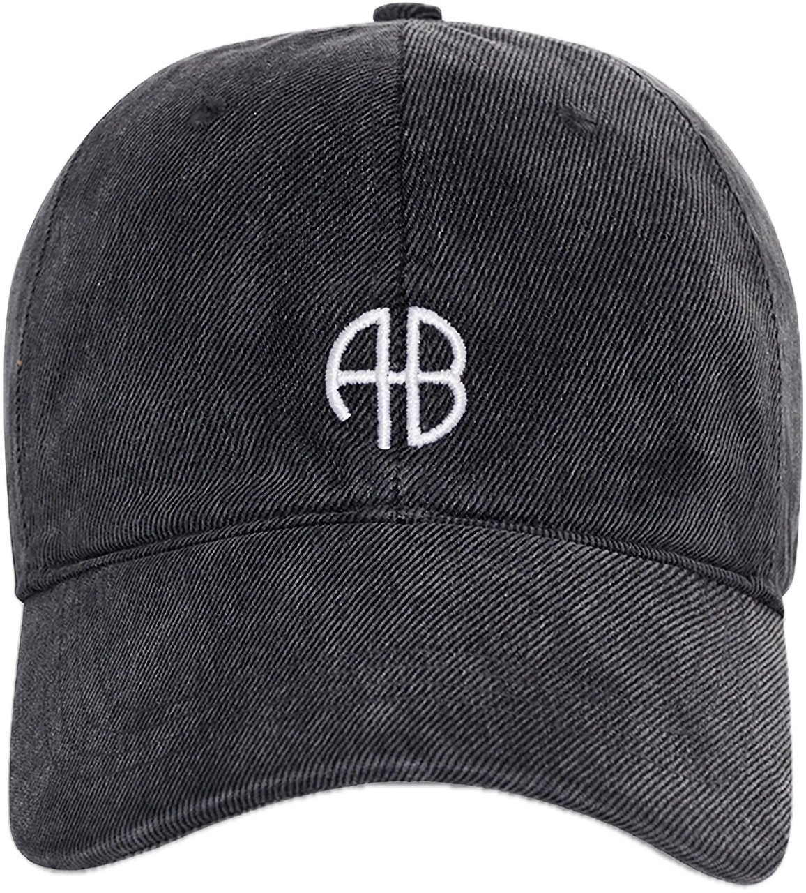 Anine Bing cap washed black Zwart