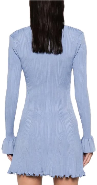 Self-Portrait dress blue Blauw