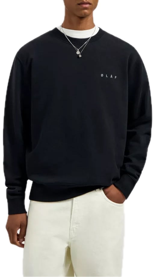 ØLÅF sweater black Zwart