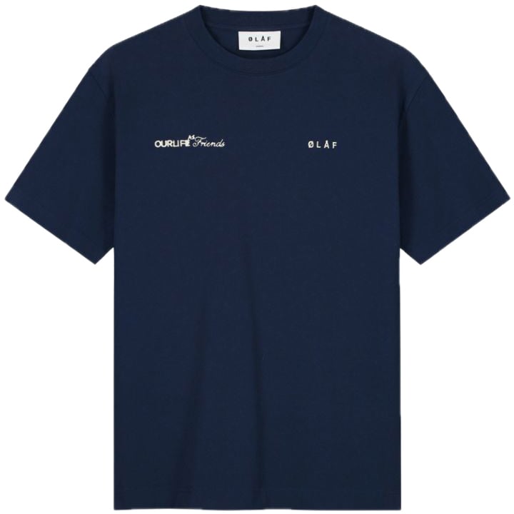 ØLÅF t-shirt blauw Blauw