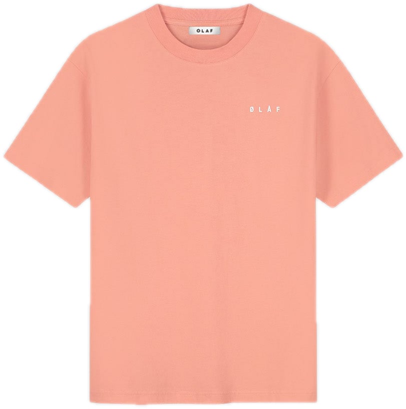 ØLÅF t-shirt coral Oranje