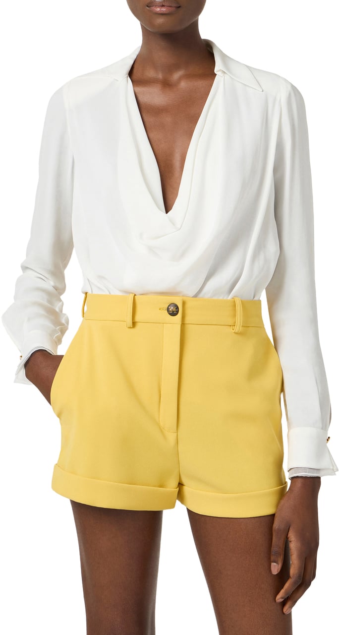 Elisabetta Franchi Shirts Ivory Wit