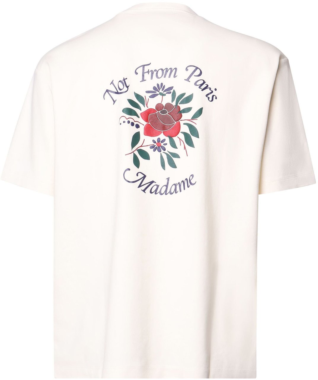 Drôle de Monsieur T-Shirt con Logo Wit