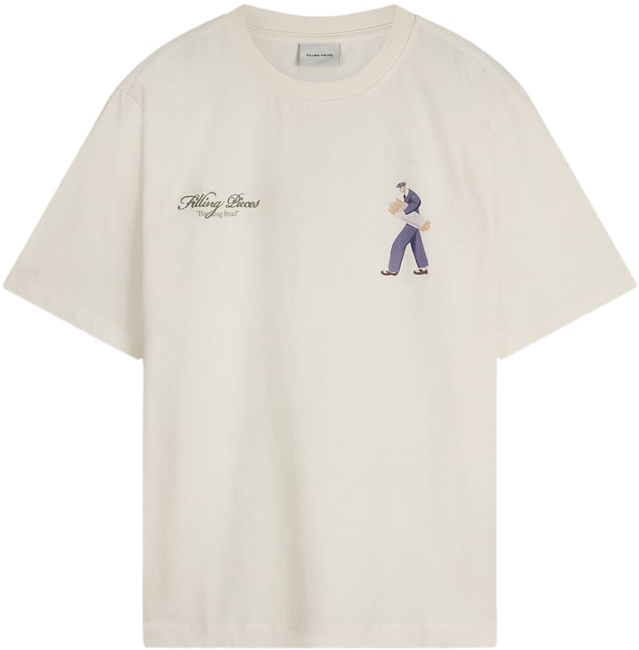 Filling Pieces T-shirt Bakery Antique White Wit