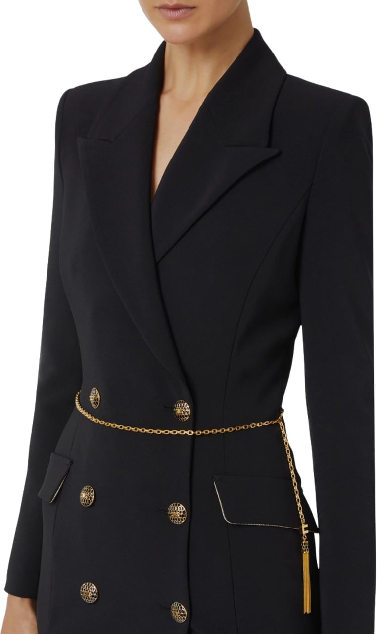 Elisabetta Franchi Jackets Black Zwart