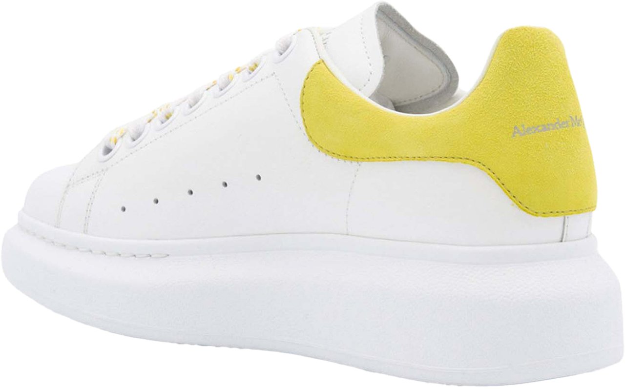 Alexander McQueen Alexander McQueen Leather Oversized Sneakers Wit