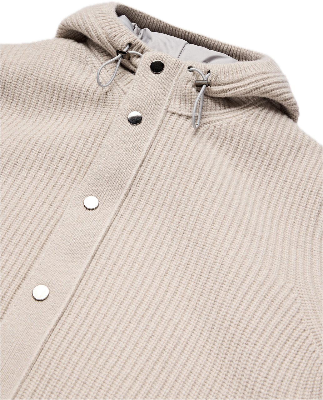 Ferrante Padded knitted jacket Beige