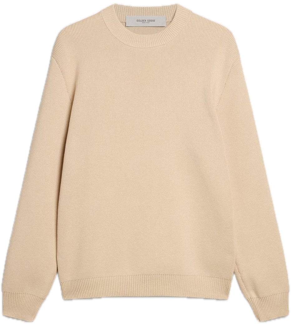 Golden Goose pull beige logo rug Beige