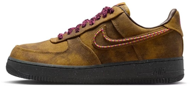 Nike Nike Air Force 1 Low '07 QS Boucle Desert Moss Fierce Pink Bruin