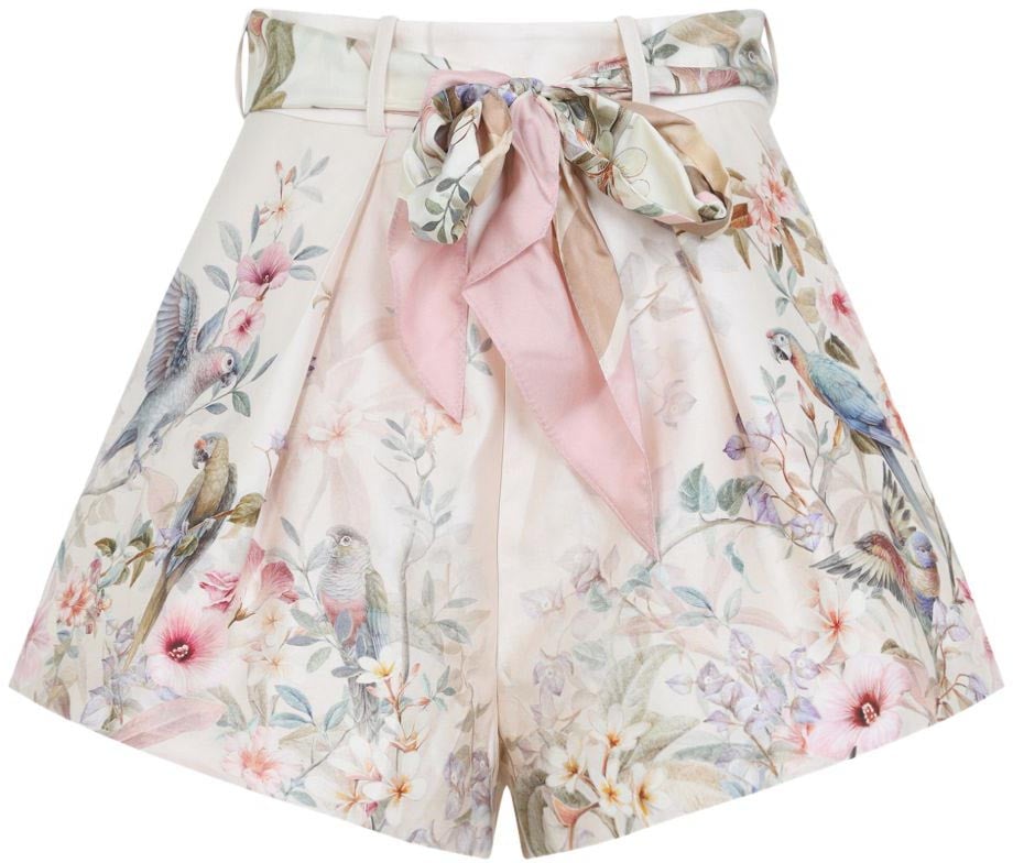 Zimmermann Shorts Crema Wit
