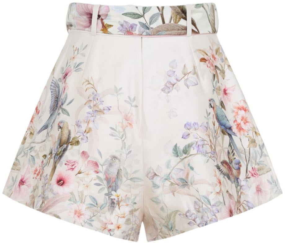 Zimmermann Shorts Crema Wit