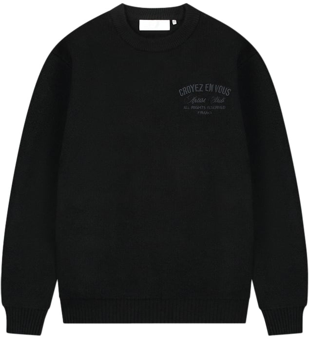 Croyez Croyez 'En Vous' Knit Sweater Zwart