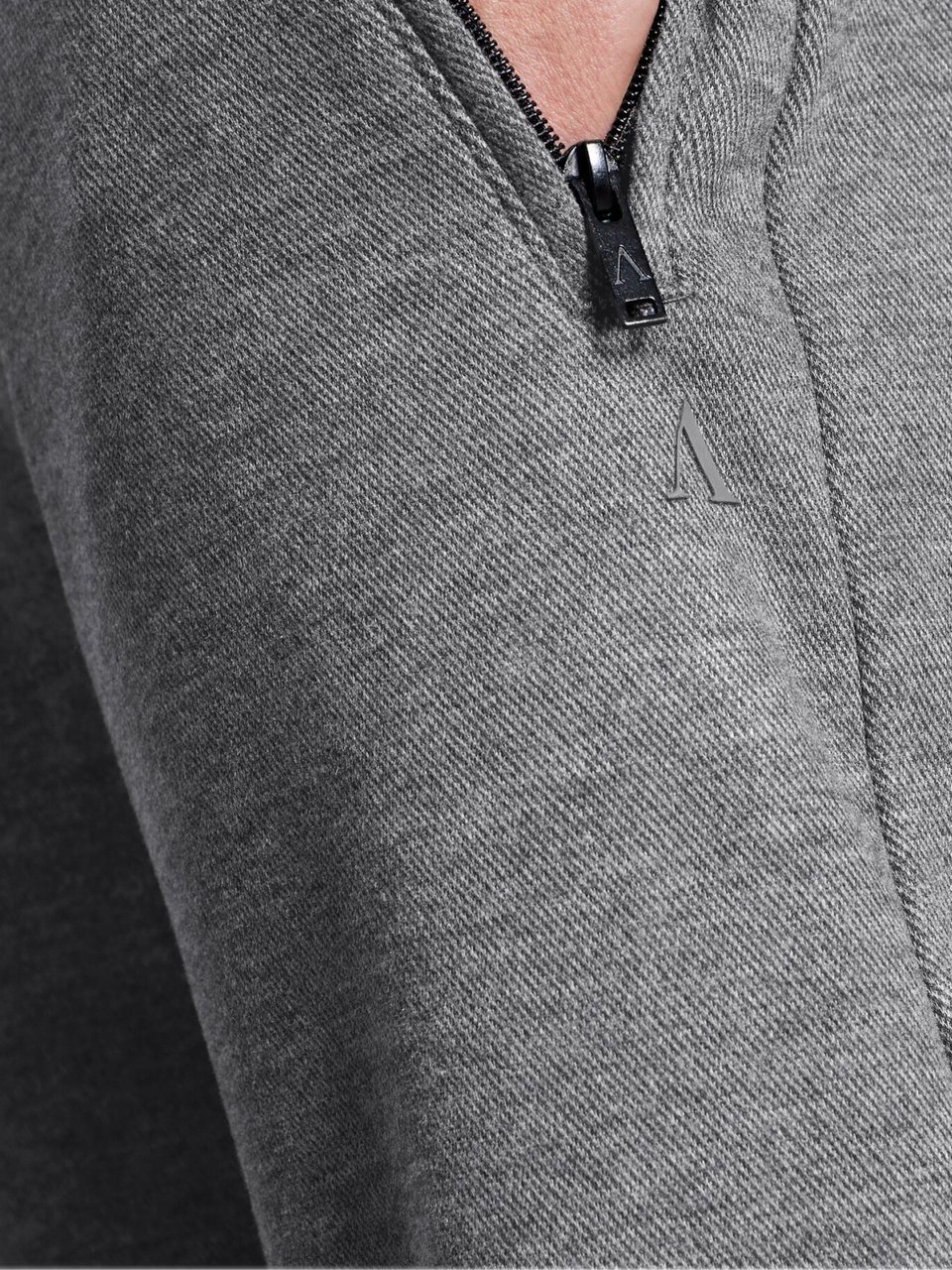 Aeden Musk Pants Dark Grey Melange Grijs