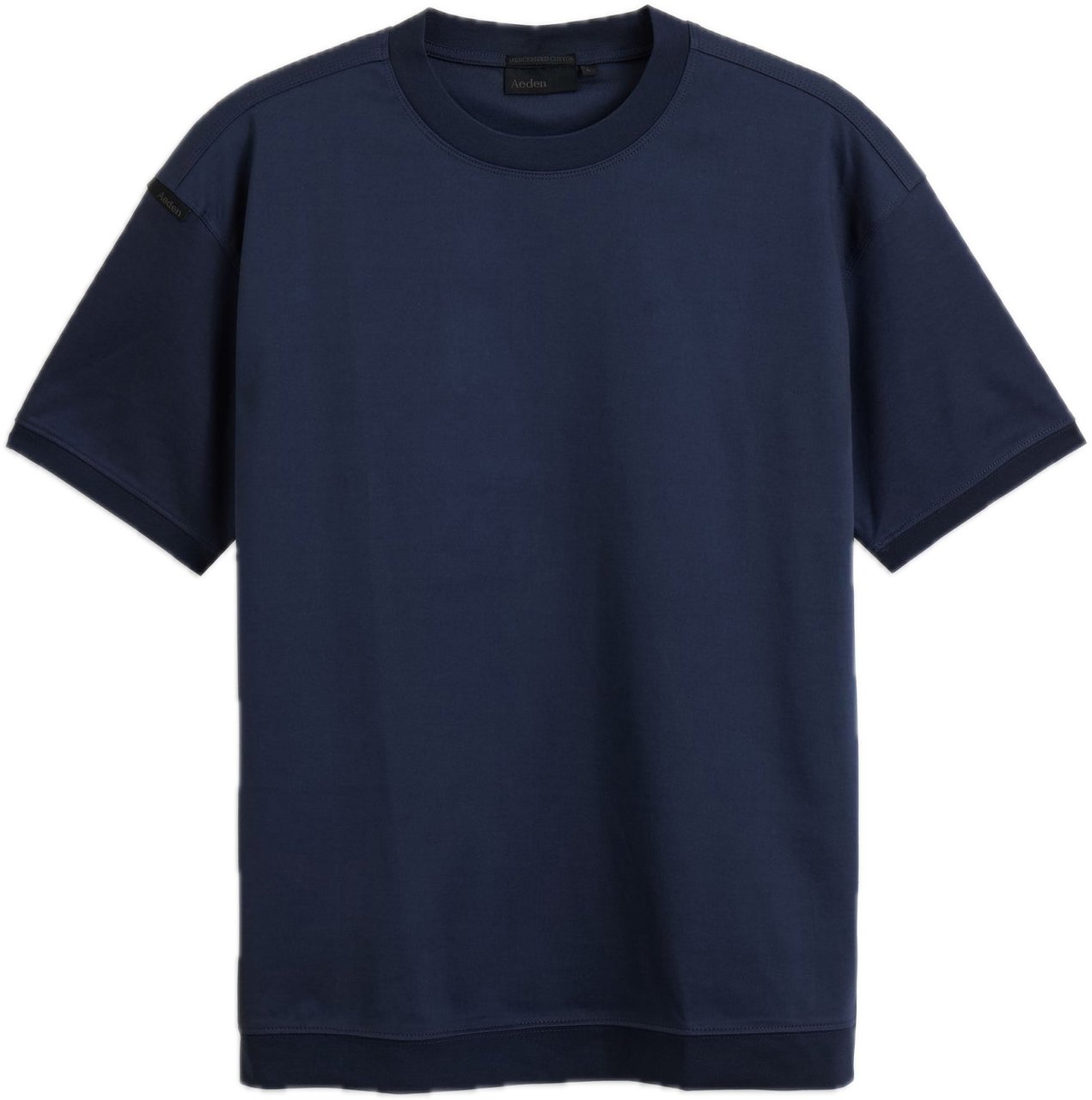 Aeden Baker Tee Dark Blue Blauw
